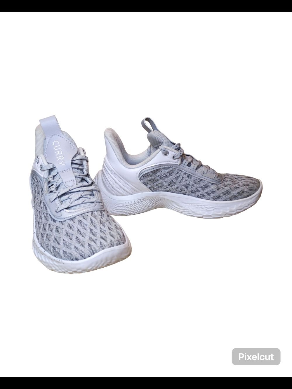 Under Armour Curry Flow Women’s Running Shoes | Light Gray/White| Size W-8/M-6.5 - Picture 8 of 9